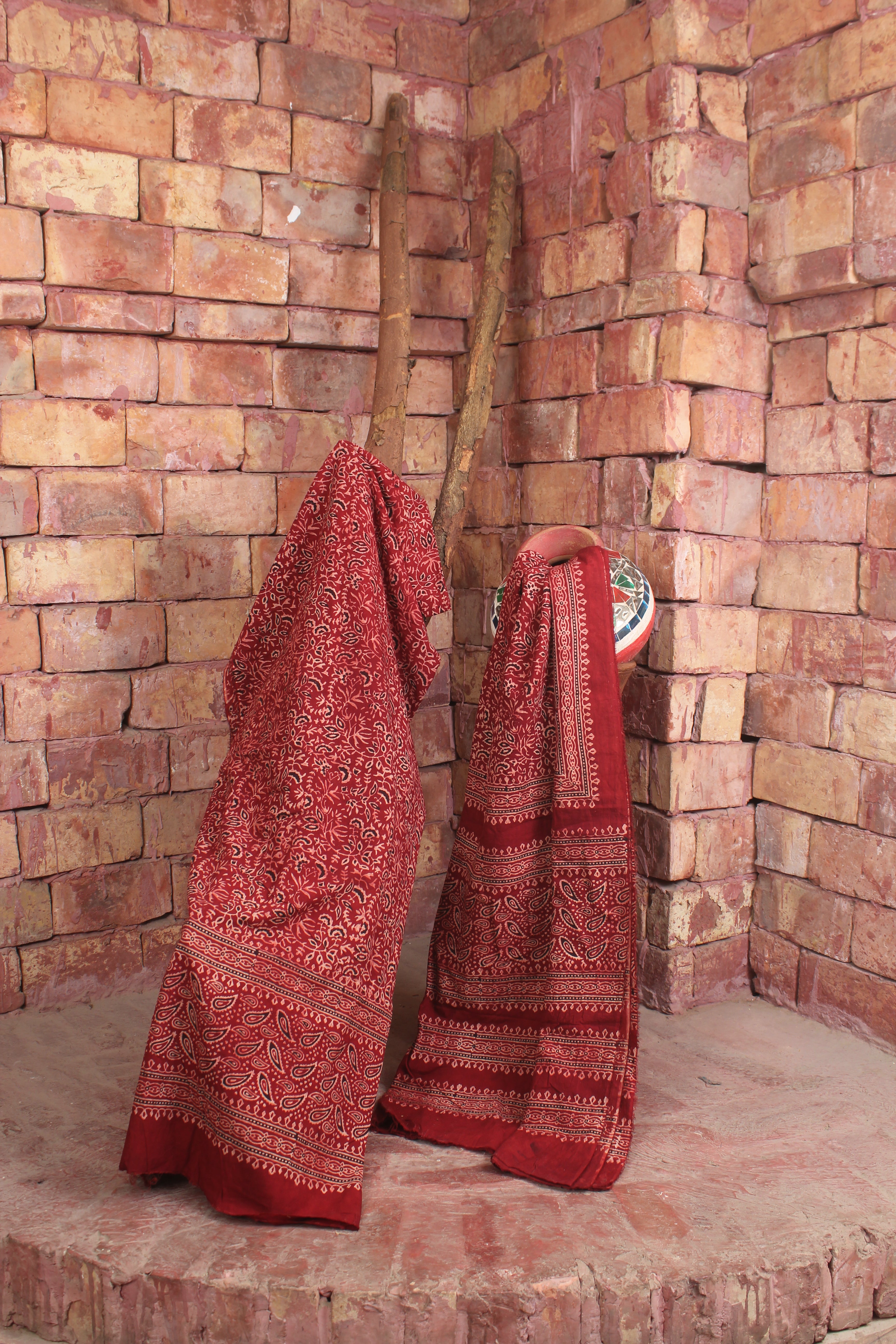 Unstitched Block Print Suit 009