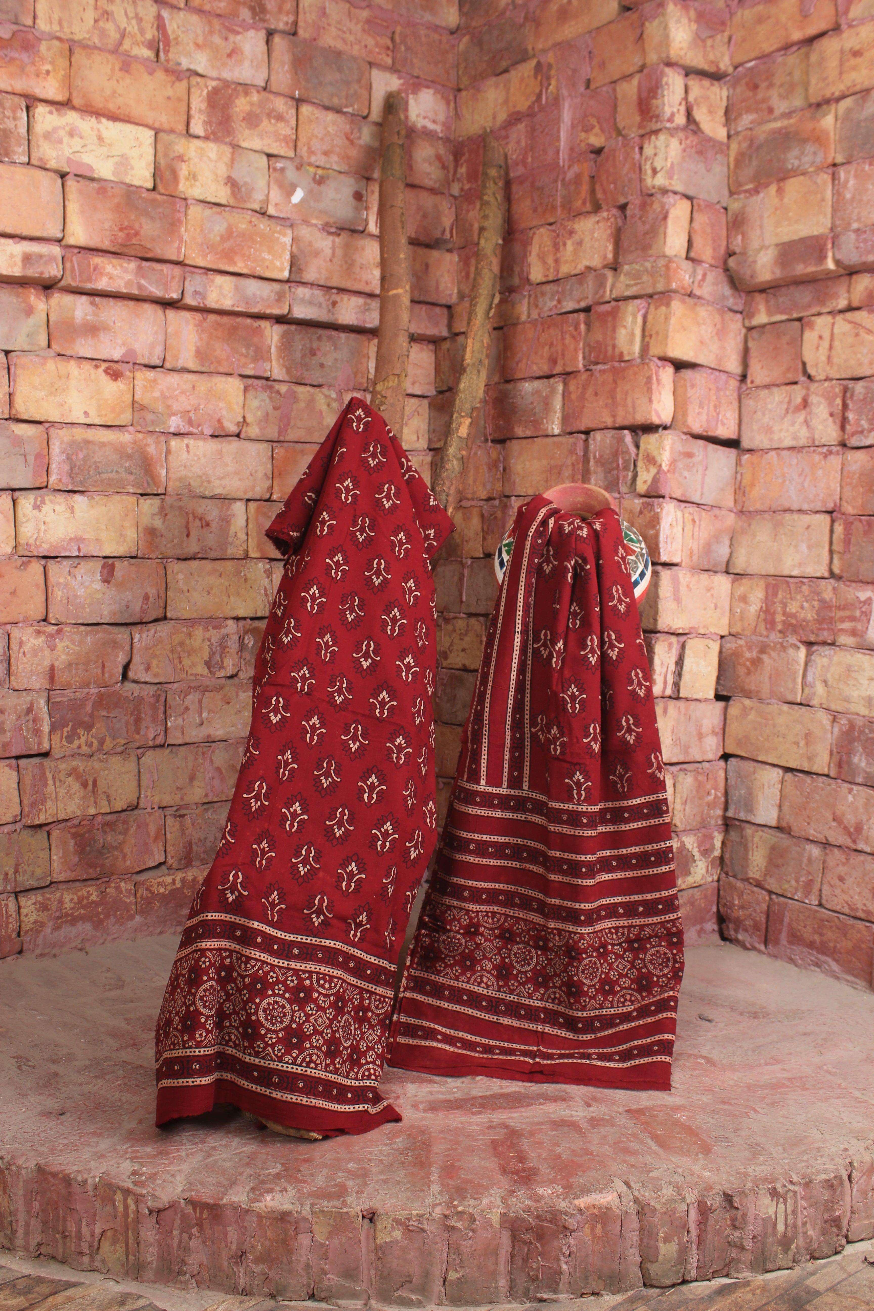 Unstitched Block Print Suit 010