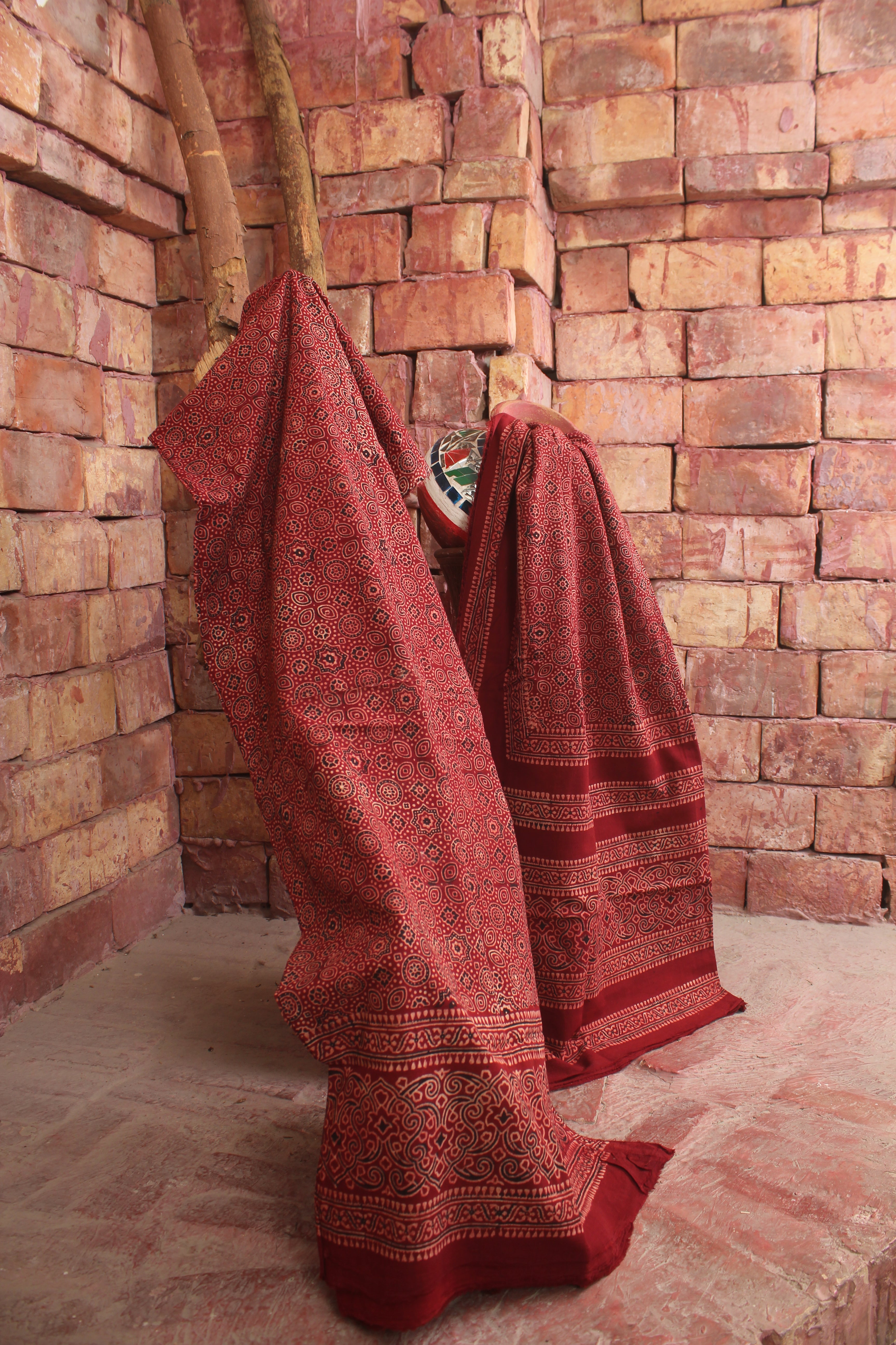 Unstitched Block Print Suit 011