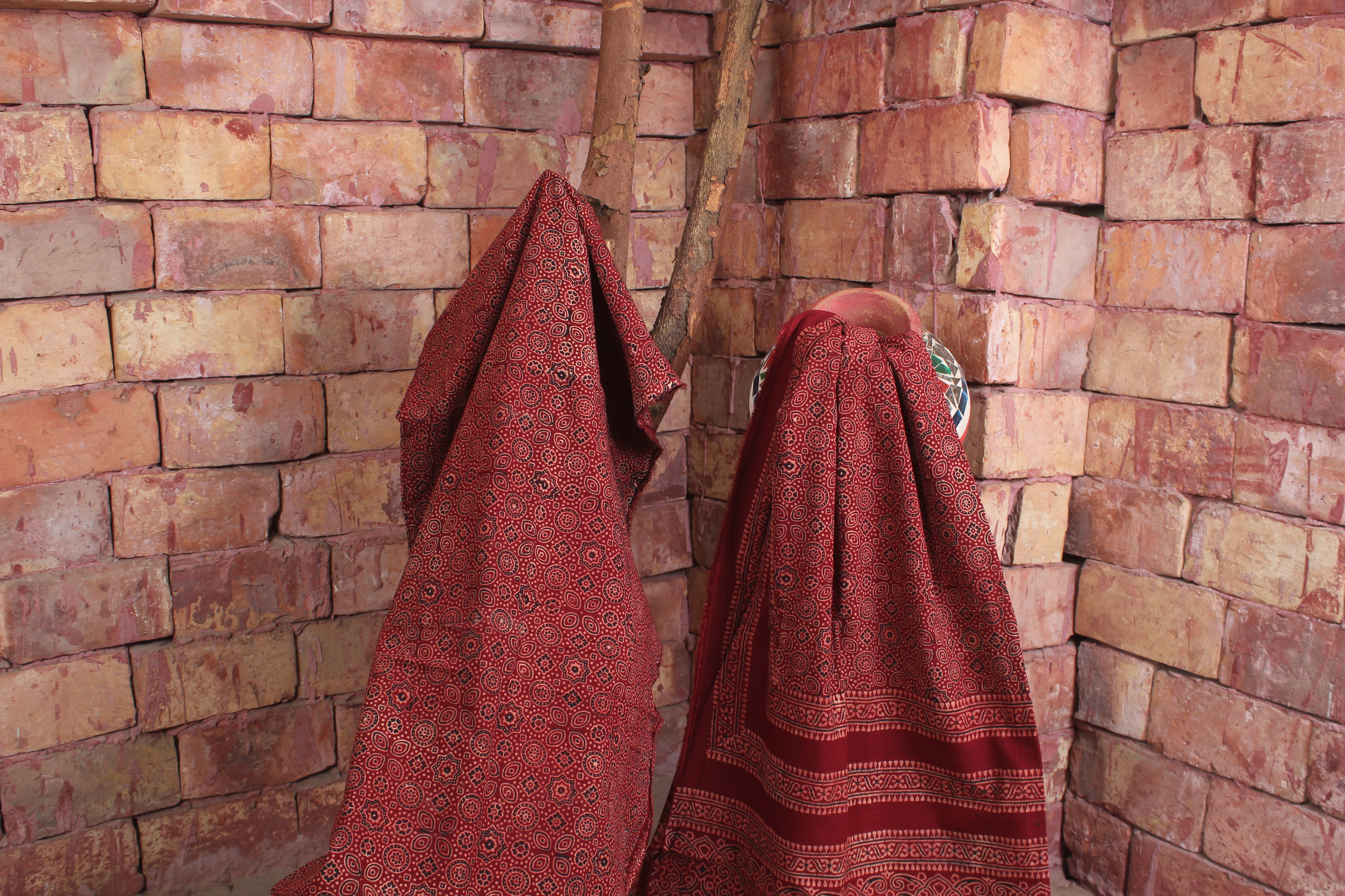 Unstitched Block Print Suit 011