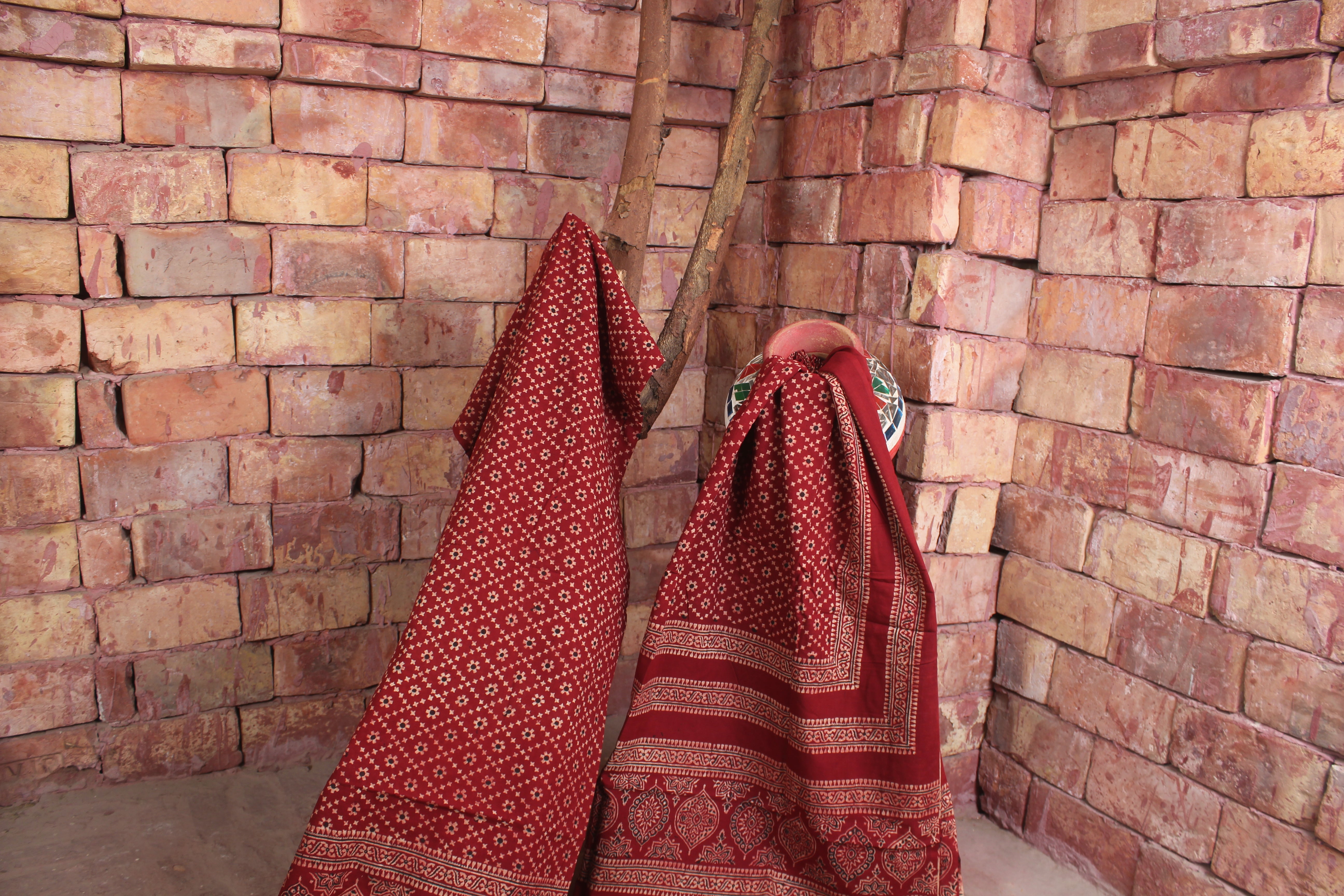 Unstitched Block Print Suit 012