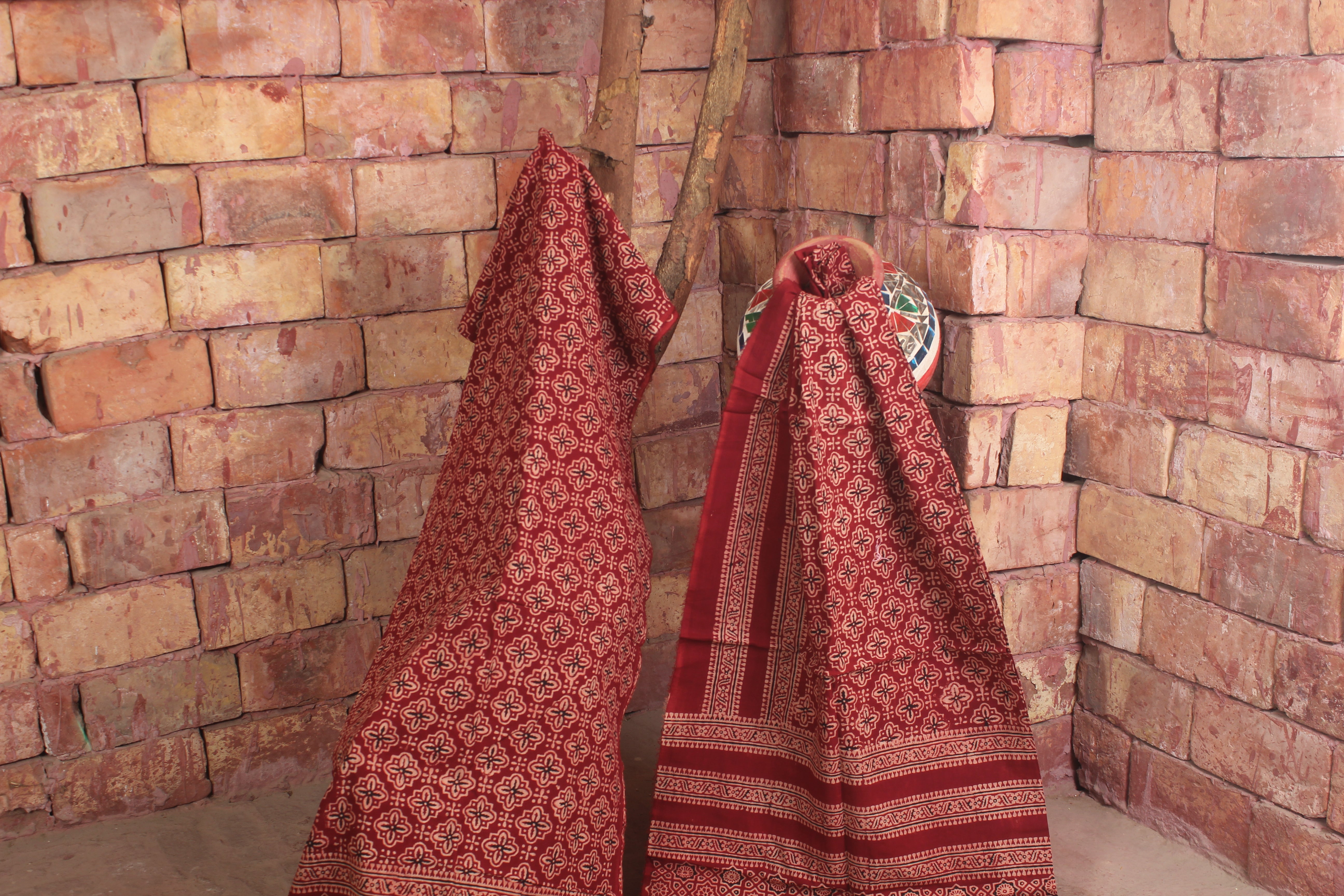 Unstitched Block Print Suit 0019